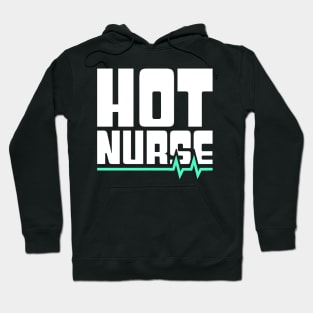 Hot Nurse – Heartbeat Design Hoodie